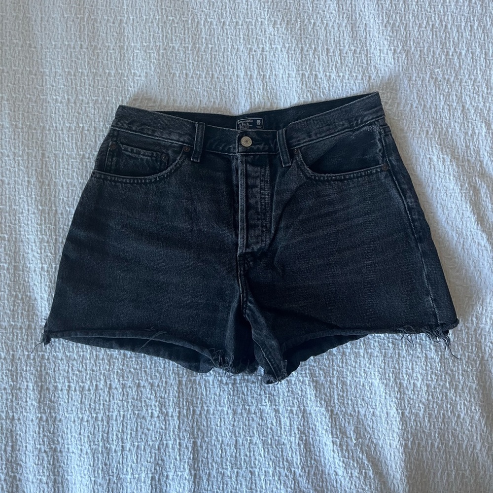 Abercrombie High Rise Denim Shorts